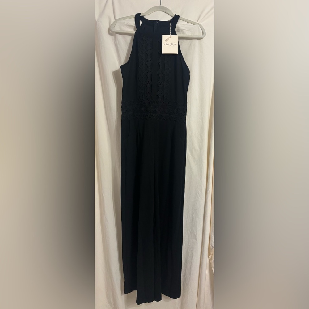Elegant Black Lace Jumpsuit